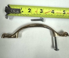 Brass Drawer Cabinet Door Pulls Handles-5″ across 3 Inch centers