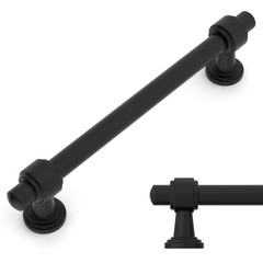 10 Pack Matte Black Cabinet Pulls 5 Inch(128mm) Hole Center Drawer Pulls Cabi…