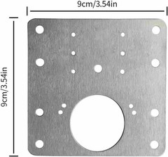 BIG SALE 4x/8x Hinge Repair Plate Stainless Steel Bracket Kit 3.54 x 3.54 inches