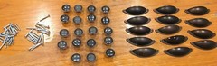 Bronze Color Kitchen/bath Cabinet Pull Handles/Knobs LOT of 28 1047