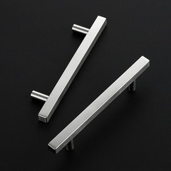 5 PCS Cabinet Handles 4-1/2 Inch Center 7 Inch Overall Brushed Nickel Pulls