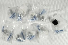 Basics Collection Cabinet Knob 1-1/8 Inch Diameter Matte Black Finish 9 Pack
