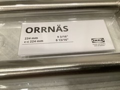 IKEA ORRNAS 234mm 9 3/16” Stainless Steel Cabinet Drawer Handles 2 PACK