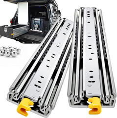 Locking Heavy Duty Drawer Slides Full Extension 12–60 Inch 500 LB | Side Mount L