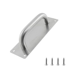 Door Pull Handle with Plate Stainess Steel Heavy Duty Barn Door Handle Push P…