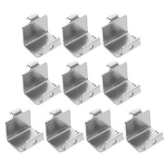 10 Pcs Stainless Steel Shelf Support Clips Adjustable Hooks For Fridge Shelves