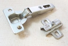 Salice 2B Cabinet Door Hinges w/ Slide-On H6 Mounting Base Plate, Self Closing