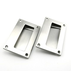 HEYOUS 2PCS Hidden Recessed Pull Handle Stainless Steel Square Flush Handle