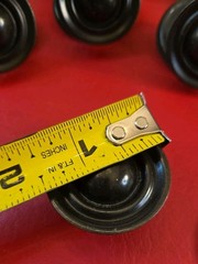 Lot of 22 Round Knobs Cabinet Hardware Oiled Bronze With Back Plates~ 2 Pieces