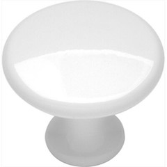 White Hickory-Belwith P14255-W Conquest Cabinet Knob Drawer Pull – White