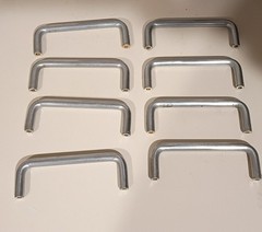 Lot Of 8 Wire Pull Modern 3¾ Inch Cabinet Hardware Handle chrome