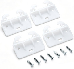 10 Pcs Plastic Drawer Guides Drawer Track Guides Drawer Rail [White] | for Dress