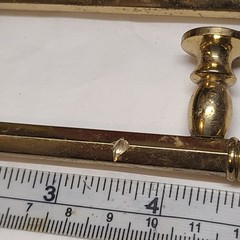 Lot of 10 Vintage Amerock Allison Solid Brass 3″ Ctr. Cabinet Bar Pull 555