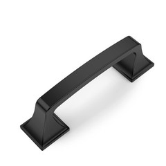 10 Pack Matte Black 3 Inch(76mm) Hole Centers Kitchen Cabinet Pulls Cabinet Hard