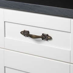 GlideRite 3-1/2″ CC Antique Brass Deco Cabinet Hardware Pull – 4116-AB-1