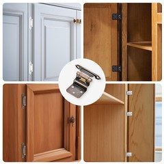 50 Pack 25 Pairs 3/8″ Inset Cabinet 50 Pack, Oil Rubbed Bronze