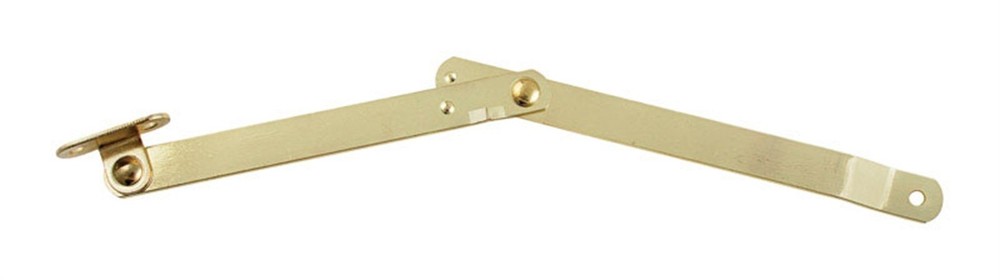 National Hardware N208-629 Brass Right Side Folding Support 9 L x 1.38 W in.