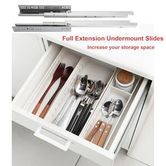 6 Pair of 16 Inch Undermount Soft Close Drawer Slides