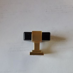 Liberty Wrapped Square 1-3 16 In. Brushed Brass And Matte Black Cabinet lot of 4