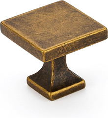 Cabinet Knobs Antique Brass Square Knobs for Cabinets and Drawers Kitchen Hardwa