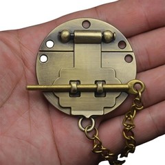 6PCS Retro Hardware Lock Buckles Zinc Alloy for Wooden Jewelry Boxes 50 58mm