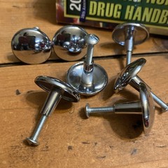 29 Chrome Plated Drawer Pulls With Screws 1 1/4 Inch Wide