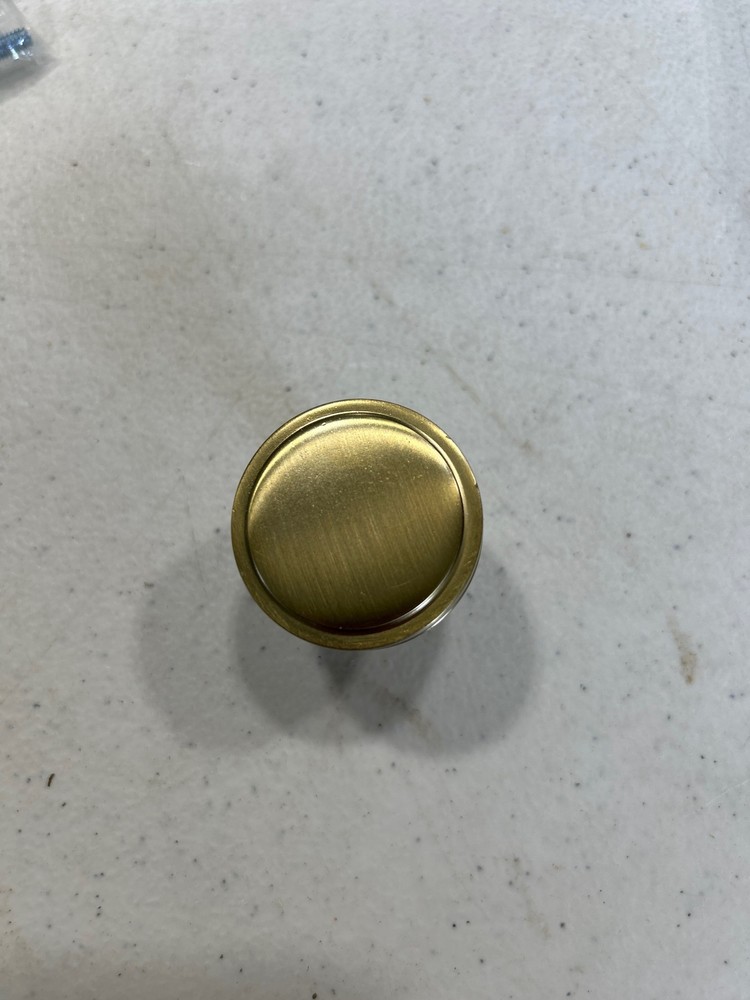 Amerock BP36603BBZ Oberon 1-3/8 Inch Mushroom Cabinet Knob – Golden Champagne
