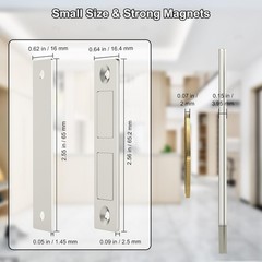 Cabinet Door Magnets Stick On, 2 Pack 30 LB Heavy Duty Ultra Thin Invisibl