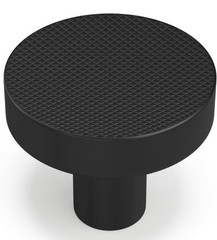 20 pack Round Black Knurled Cabinet/Dresser Knobs Hardware Included