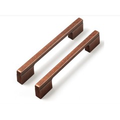 6-Park Goo-Ki Antique Copper Drawer Handles 3-3/4 in and 5 in Hole Centers