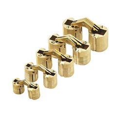 4Pcs 180° Open Angle 10mm 12mm Copper Invisible Hidden Hinges For Worktop DIY