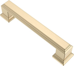 Alzassbg 15 Pack Brushed Brass Cabinet Pulls, 3-3/4 Inch(96mm) Hole Center Cabin