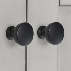 1-1/4″ 32 mm Modern Knob Matte Black 10 Pack