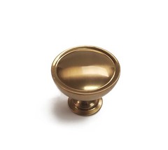 Cabinet Knob Round Champagne Gold Transitional Modern Kitchen Bath Drawer Pulls