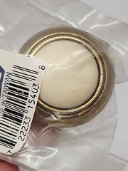13 Laurey 15403 1 1/4-Inch First Family Knob, Almond/Antique Brass Discontinued