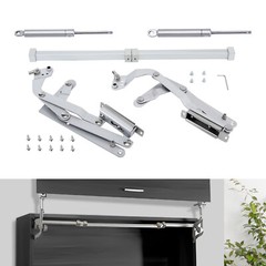 2pcs Cabinet Door Hinges Folding Lift Up Top Vertical Swing Furniture Hardware