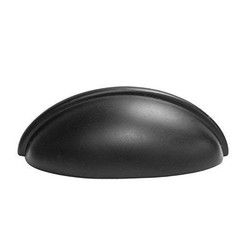 Black Kitchen Cabinet Pulls – 3 Inch Hole Center Bin Cup Drawer Handles 10 Pack
