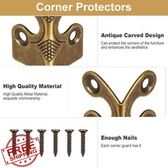 RFORPLY Baseboard Corner Protectors Bronze