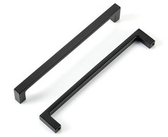 6 Pack Matte Black Kitchen Cabinet Pull, 6-1/4 Inch(160MM) Hole Center, Modern