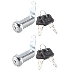 2pcs 1-1/2″ Cylinder Long Cam Lock Cabinet Locks with No.1 Cam