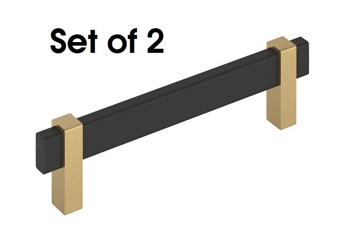 Amerock Mulino 5-1/16 In. C to C Bar Cabinet Pull BP36724MBCZ Set of 2