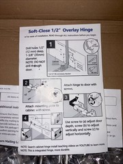 KONIGEEHRE 20 Pack Soft Close Cabinet Door Hinges 1/2 inch Overlay, Silver