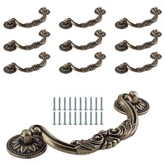 10 Piece Drop Drawer Handles 5 Inch(128mm) Hole Centers – 6.2 Inch Total Leng…