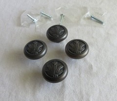 Hickory Hardware Dk Antique Bronze finish Cabinet Knob, Tropical Palm Fern P7531