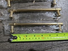 10pk Ravinte 6-1/4 Inch Hole Center Champagne Bronze Cabinet Handles Pulls