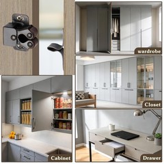 12 Pack Cabinet Door Latch Catch Cupboard Double Ball Roller Oil Rubbed Bronze