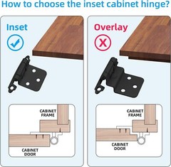 Kitchen Cabinet Hinges Overlay Self Closing Face Mount Cupboard Door Hinge
