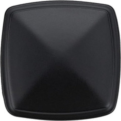 Single Hole Square Kitchen Cabinet Knobs,Matte Black,25 Pack | 1-1/4″ Diameter,