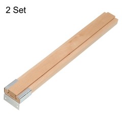 2 Set Wooden Drawer Slides with Metal Slide Glide Bracket 13-3/4″ (35 CM)
