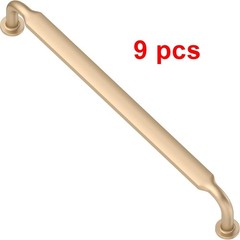 9 pcs Champagne Copper Cabinet Pulls and Handle 7-1/2 Inch Hole Center 8″ long